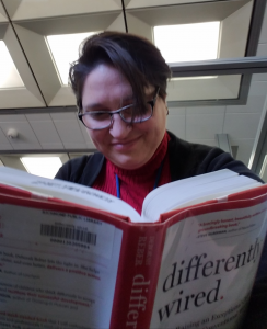 Heather with book