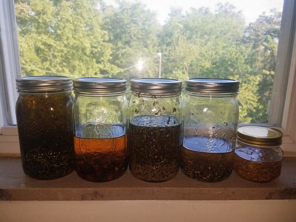jars in window