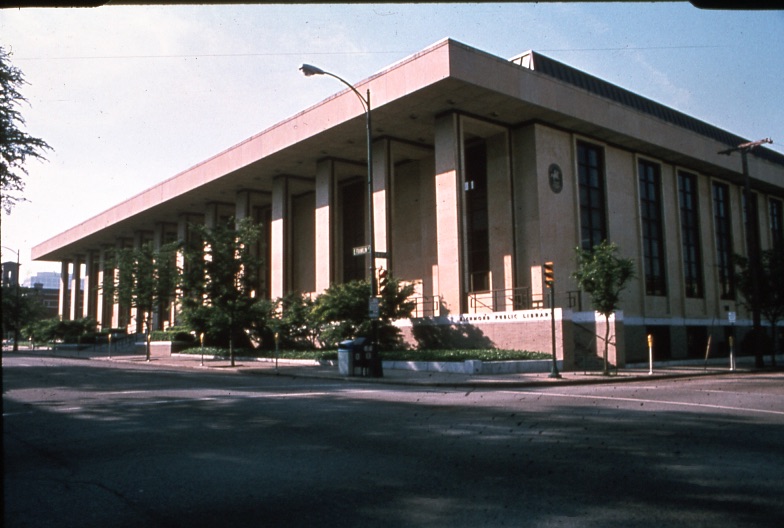 photograph of the current main library building