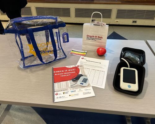 Image of a Blood Pressure testing kit intended for at-home testing