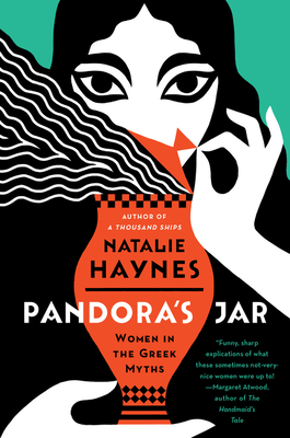 Book cover and graphic illustration of Pandora opening her jar.