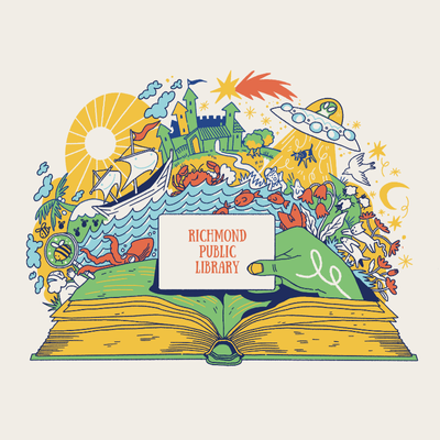 Endless Possibilities 400 Square A world of endless possibilities unfolding from an open book.