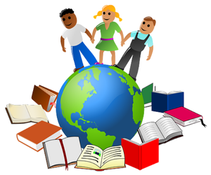 Intl Day Books and Students around the world