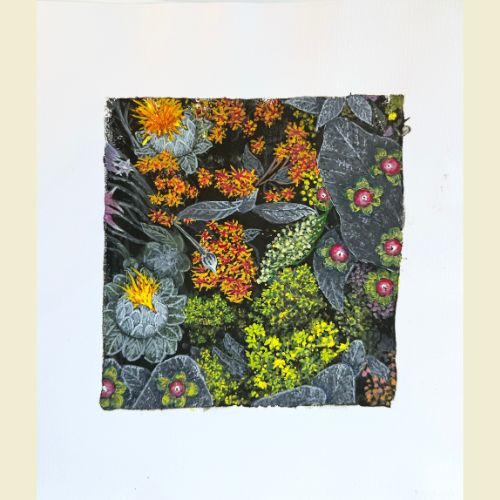 A painting of flowers made by a Brightpoint art student.