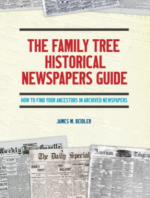 Photo of the cover of The Family Tree Historical Newspapers Guide.