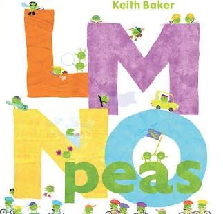 The cover of LMNO Peas, by Keith Baker. 