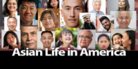 Logo for News bank's Asian Life in America database.