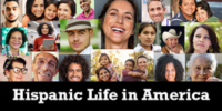 Logo for News Banks Hispanic life in America database.