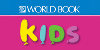Logo for World Book Kids database.