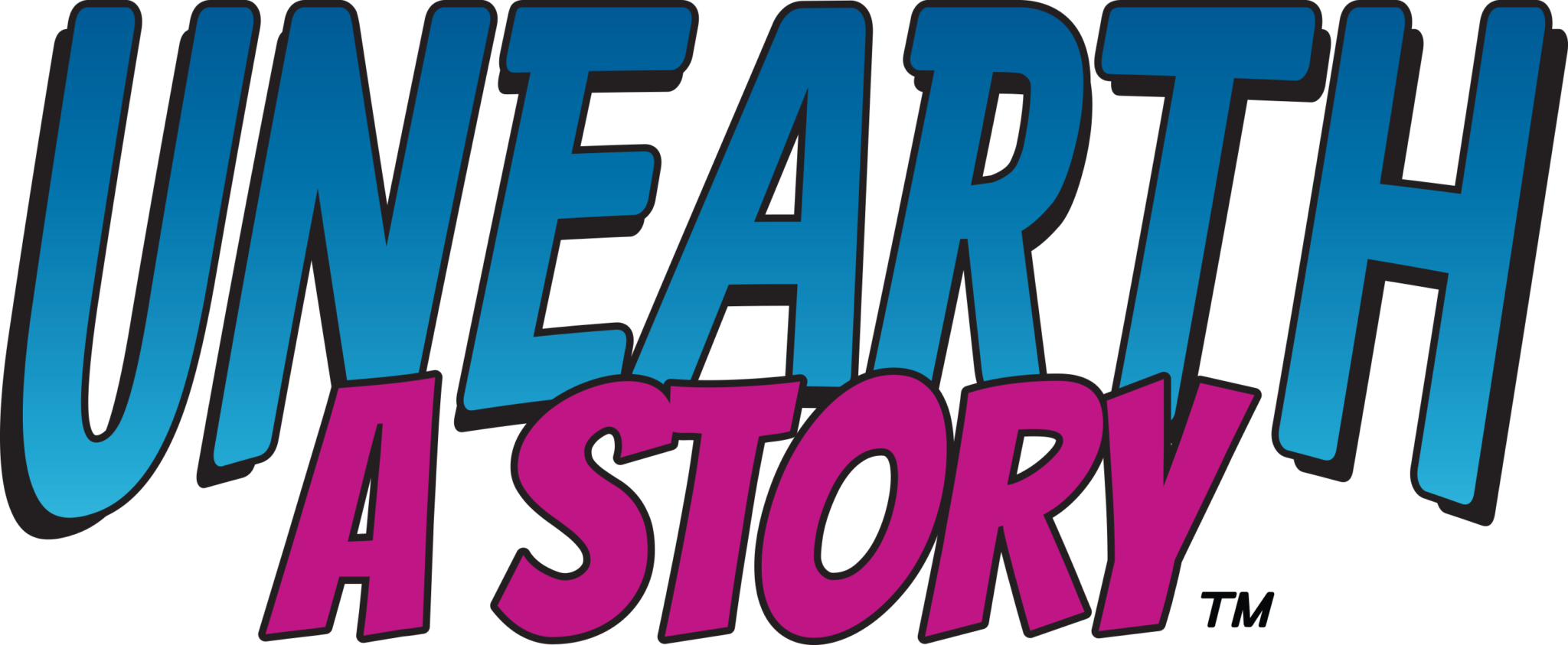 Decorative text that reads Unearth a story.