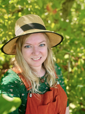 A picture of Genevievre, the Young Adult Coordinator at Main Library. 