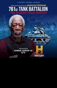 Cover image of "761st Tank Battalion: The Original Black Panthers" on the History Channel (2023).