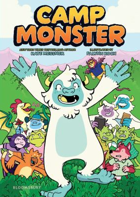 The book cover of Camp Monster by Kate Messner.