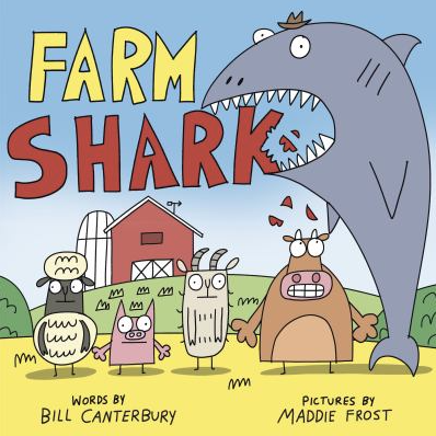 The book cover of Shark Farm by Bill Caterbury. 