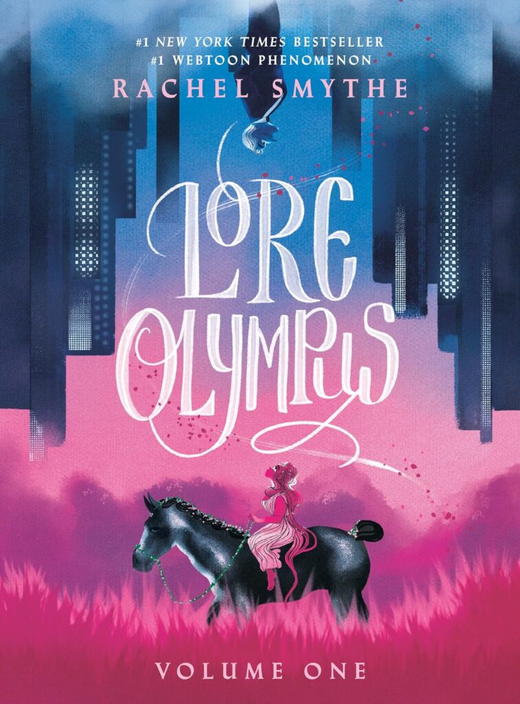 The cover of Lore Olympus by Rachel Smythe.