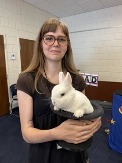 A picture of Anna, the Early Learning Intern at Hull Street Branch. 