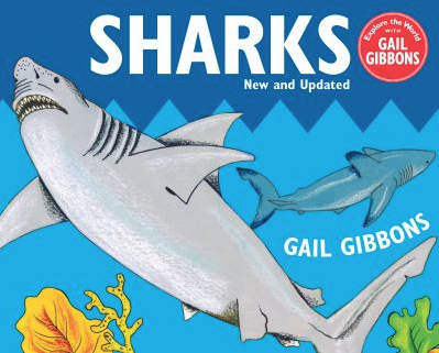 The book cover of Sharks by Gail Gibbons. 