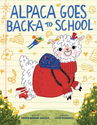 alpaca goes backa to school cover art