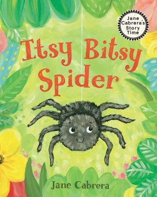 The book cover of Itsy Bitsy Spider by Jane Canvrera.