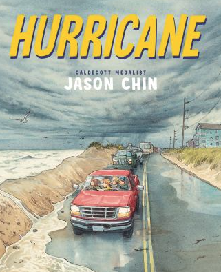 The book cover of Hurricane by Jason Chin.