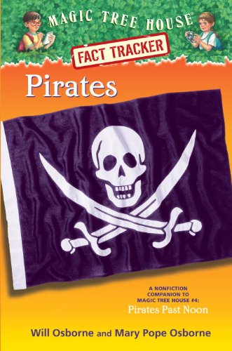 Cover of "Magic Tree House Fact Tracker: Pirates" by Will Osborne. Cover shows a pirate flag on the cover.