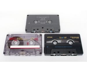 Cassette Tapes Photograph of three cassette tapes.