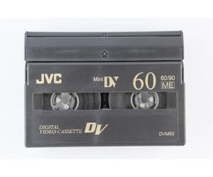 Mini Dv Photo of a Mini DV cassette.