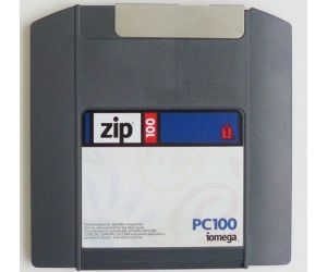 Zip Drive Disk Photo of a zip drive disk.