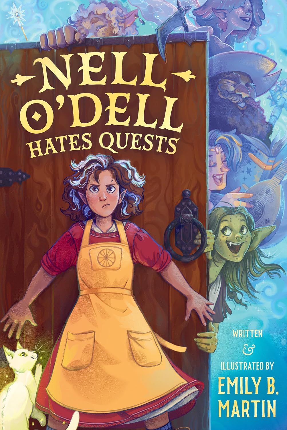 The book cover of Nell O'Dell Hates Quests by Emily B. Martin.