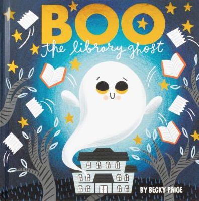 The book cover for Boo the Library Ghost by Becky Paige.