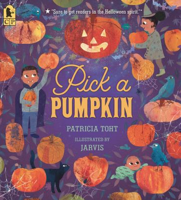 The book cover for Pick a Pumpkin by Patricia Toht.