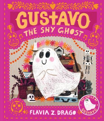 The book cover for Gustavo, the Shy Ghost by Flavia Z Drago.